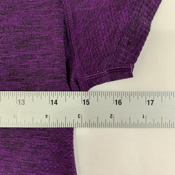 Lululemon Swiftly Tech Short Sleeve Tee 8 Heathered Purple Berry Workout Gym - Picture 6 of 9